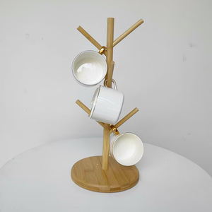 Offre Spéciale support de tasse en bambou de Type debout moderne support de théière de support d'arbre de tasse de café pour l'utilisation de Type d'installation de compteur - Product Image 3