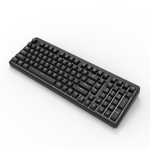 Custom Logo Mechanical AZERTY French Layout RGB LED Backlit Full Size Programmable Ergonomic Wired Keyboard USB Metal Gaming