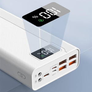 เครื่องชาร์จ แบตเตอรี่ และอุปกรณ์จ่ายไฟ 22.5W 40000mAh ชาร์จเร็ว พาวเวอร์แบงค์สำหรับแล็ปท็อปพลังงานสูง PD + 4 พอร์ต USB - Product Image 2