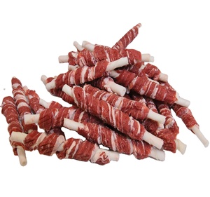Kar tanesi sığır sarılmış ham deri sopa köpek maması bisküvi evcil hayvan yemeği - Product Image 4