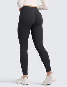 Leggings CRZ YOGA à contrôle du ventre, couleur contrastée, doublure en polaire mate, 28'', thermiques, décontractés, pour le sport, pour femmes, longueur intégrale, hiver - Product Image 2