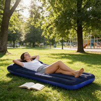 Lit gonflable convertible portable avec oreiller, canapé-lit gonflable de camping, meubles de salon, lit gonflable