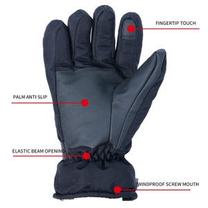 Guantes Calefactables USB para Mujer, a la Moda, Impermeables, de Cuero PU, con Grafeno, para Esquí, para Invierno - Product Image 5