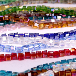 Suxuan Sieraden 10Mm Vierkante Kristallen Kubus Glas Losse Spacer Kraal Voor Sieraden Armband Ketting Maken Diy - Product Image 1