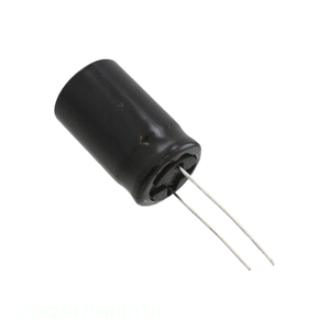 Condensateur traversant à canal fabricant, aluminium, 470 µF, 20 %, 100 V, radial, UVK2A471MHD1TN - Product Image 1