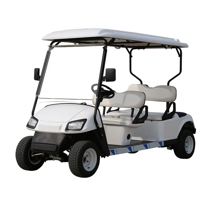 Высококачественный туристический Электрический клубный автомобиль, гольф-багги, 4-колесный Электрический гольф-Кар, двойное сиденье для отеля