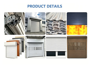 Portes <span class=keywords><strong>de</strong></span> <span class=keywords><strong>garage</strong></span> à enroulement automatiques en alliage d'aluminium, finition moderne, pour villa extérieure - Product Image 4