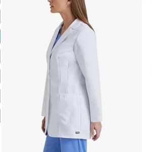 Camice da laboratorio in saia da donna bianco e resistente allo sbiancamento traspirante per donne <span class=keywords><strong>dentista</strong></span> - Product Image 3