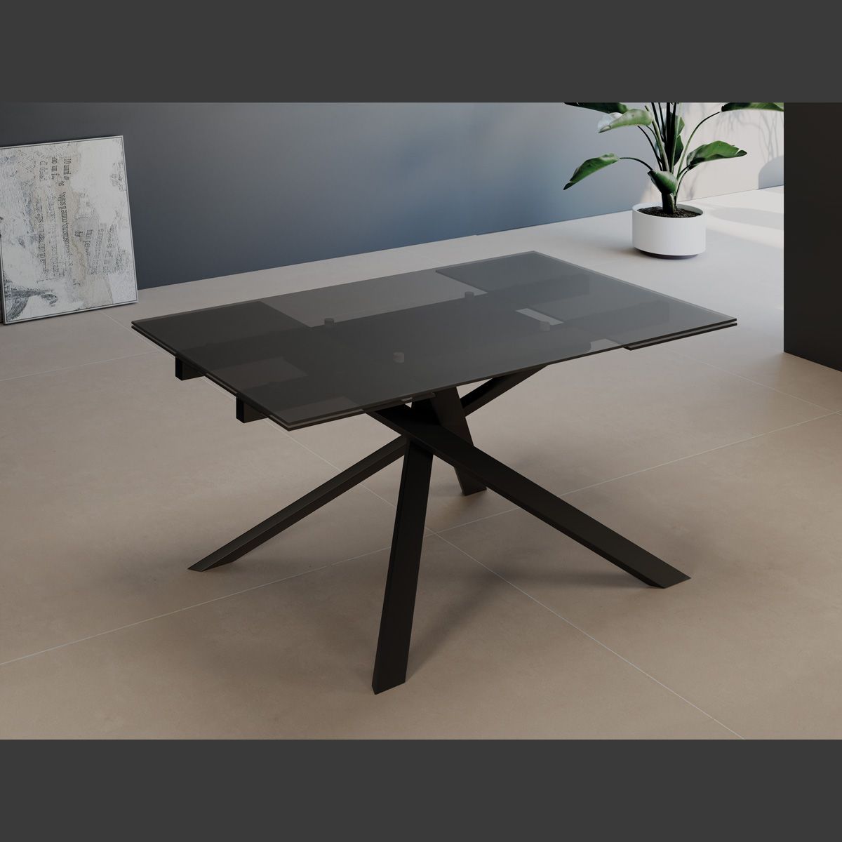 dinner table gold legs