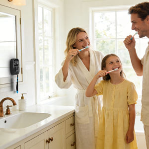 <span class=keywords><strong>Esterilizador</strong></span> de cepillos de dientes eléctrico de pared con UV, secado por aire caliente de iones negativos, cámara de desinfección sin perforación - Product Image 3