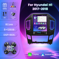 Autoradio Android de style Tesla 9,7 pouces pour Hyundai H1 Starex 2016-2018, CarPlay sans fil, navigation GPS pour voiture avec caméra de recul