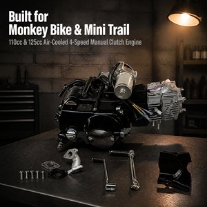 <span class=keywords><strong>Motor</strong></span> <span class=keywords><strong>de</strong></span> motocicleta <span class=keywords><strong>de</strong></span> 110cc y 125cc, refrigerado por aire, <span class=keywords><strong>con</strong></span> embrague manual, venta al por mayor para Monkey y Dirt Builders - Product Image 2