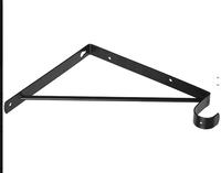 Support mural triangulaire en fer réglable à haute stabilité, épaissi, pour étagère, avec barre porte-vêtements, robuste et estampé, vente en gros
