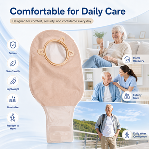 Sistema Médico de Dos Piezas Risenmed, <span class=keywords><strong>Bolsas</strong></span> de Colostomía Desechables para Colostomía e Ileostomía, Sin Barreras - Product Image 5