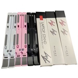 Custom Logo Bulk <b>Cheap</b> Plastic Foldable Laptop Stand with Color <b>Box</b> Packaging for Corporate Promotional <b>Gift</b> and Event Giveaways - Product Image 6