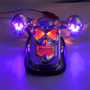 Accessoires de moto pour motos Cruiser, scooters, Big Turtle King, feux arrière rétro modifiés, clignotants en forme de crâne - Product Image 3