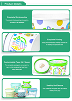 Papier Kraft Personnalisé Imprimé en Gros, Écologique, Biodégradable, Qualité Alimentaire, à Paroi Simple, pour Crème Glacée, Biscuits, Nouilles, Sucre