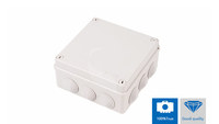 Boîtier électronique SAIPWELL 150X150X70MM IP55 ABS monophasé 220VAC pour câbles, boîtier de projet électronique, certifié CE ROHS -40°C à +80°C