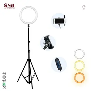 SML Led Ring Light With Stand And Phone Holder Dimmable Selfie Ringlight For Youtube Video Live Streaming Led Fill Light