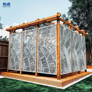patio backyard privacy metal screeners partitions partitions