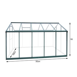 Serre de <span class=keywords><strong>jardin</strong></span> en Aluminium à cadre froid étanche l'<span class=keywords><strong>hiver</strong></span>, bacs à semis couverts, plantes de tomate avec base, offre spéciale - Product Image 1