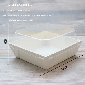 เบ็คแฮมกล่องบรรจุเนื้อหมูเส้นใยสี่เหลี่ยมม้วนพลาสติกคลุมด้านนอกกล่องอาหารขนมปังเค้กลายจุดตะวันตก - Product Image 6