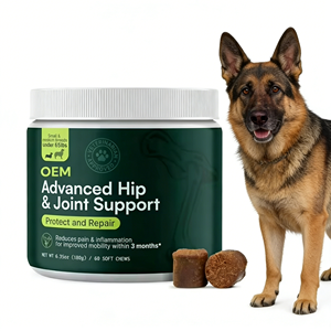 Tabletas Masticables para Articulaciones de Perros y Gatos, Glucosamina MSM, Soporte para Articulaciones de Cadera, Soporte Inmunológico, Reduce <span class=keywords><strong>el</strong></span> Dolor y la Inflamación, Mejora la Movilidad Rápidamente - Product Image 1