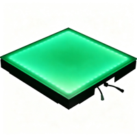 Panneau de sol de danse LED DMX512 extérieur en verre trempé, sol de danse brillant pour DJ, spectacle, bar, mariage