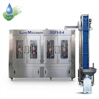 Machine de remplissage rotative pour grandes bouteilles PET de 5L et 15L, usine d'embouteillage d'eau 3 en 1