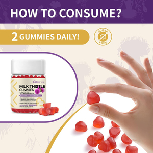 Gomitas <span class=keywords><strong>de</strong></span> Desintoxicación y Limpieza Hepática con Cardo Mariano, Raíz <span class=keywords><strong>de</strong></span> Diente <span class=keywords><strong>de</strong></span> León, Alcachofa y Raíz <span class=keywords><strong>de</strong></span> Cúrcuma, Veganas, Orgánicas, <span class=keywords><strong>de</strong></span> Marca Privada - Product Image 5