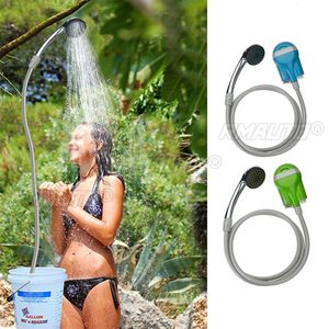Wireless Portable Outdoor USB Rechargeable Shower Head <b>Water</b> <b>Pump</b> Nozzle Sport Travel <b>Caravan</b> Van Car Washer Camping Shower - Product Image 2