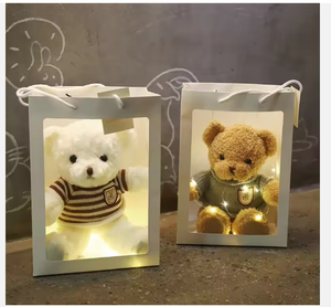 Oso de Peluche en Caja de Regalo Brillante, Regalo de Cumpleaños, Peluche de Oso de Peluche, Regalo Empresarial, Productos para Puestos de Mercado Nocturno - Product Image 1