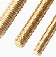 Brass Fully Threaded Rod All Thread Studs Threaded Bar / Long Stud Bolt M3-M20 Heavy Duty Metric Studs B1=1.25D 40-240mm Black