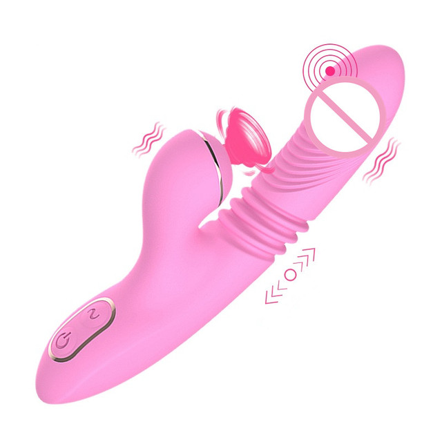 The New Fluctuating Tactile Masturbation Device Penis Vibrator Female Sex Toy Telescopic Masturbation Device for Adults