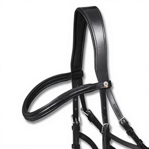 Brida de Cuero de Lujo Estilo Inglés Hecha a Mano para Caballo, Color y Tamaño Personalizables 2x3x2m - Product Image 3