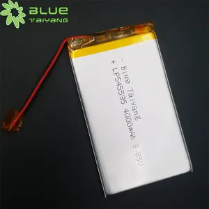 Blue Taiyang 545595 3.85 3.7vリチウムポリマー電池3.85v 4000 2200mahのリポバッテリー