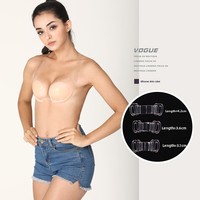 Almohadillas de silicona invisibles con aros de acero, diseño brillante sin costuras, efecto lifting y realce, cierre frontal, juego en caja de regalo, directamente del fabricante.
