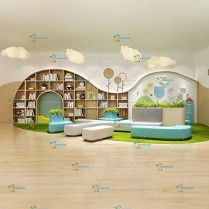 Estantería Nórdica Simple Chiquitos, Librería Infantil, Diseño Interior, Estantería de Madera para Pared, Mueble Estantería para Escuela o Librería - Product Image 3