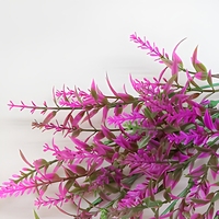 Fleurs artificielles en plastique en gros, tiges de lavande de blé à 7 branches, pour la décoration florale DIY de la maison, du porche, de la ferme, du vase et de la table