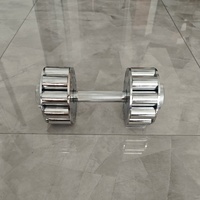 Ensemble d'haltères réglables, petit modèle, en acier inoxydable électroplaqué, équipement de fitness