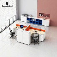 Panneaux de séparation pour poste de travail en bureau, structure métallique, design modulaire, bureau pour équipe, SpaceUnited