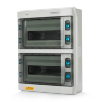 Boîtier de distribution électrique durable à 24 voies avec boîtier étanche Terminal PC + ABS pour une utilisation électrique à l'intérieur et à l'extérieur