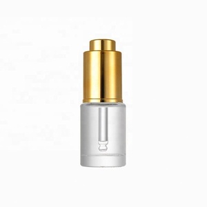 <b>10ml</b> 15ml 20ml 30ml 50ml Serum Cosmetic Packaging Transparent Empty Repair Essential Oil Glass Dropper <b>Bottle</b> with Drop - Product Image 3