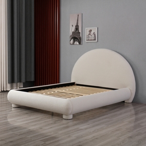 Cadre <span class=keywords><strong>de</strong></span> lit rembourré OEM, design simple et moderne, support en lattes <span class=keywords><strong>de</strong></span> bois robustes, silencieux, pour meubles <span class=keywords><strong>de</strong></span> chambre à coucher - Product Image 1