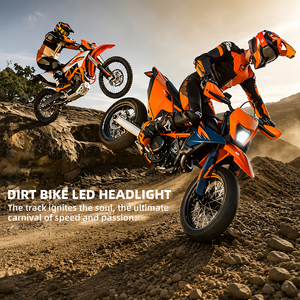 Phare LED LOYO pour moto tout-terrain KTM EXC XCW 250 350 450 500 2017-2024, SX SXF <span class=keywords><strong>125</strong></span> SMC R 690 <span class=keywords><strong>Enduro</strong></span> Supermoto 2014-2019 - Product Image 6