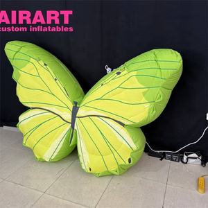 2 मीटर अनुकूलित ताजा रंग inflatable नीली तितली, पार्टी सजावट के लिए इंफ्लेटेबल तितली पंख गुब्बारा - Product Image 6