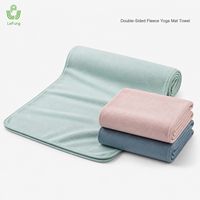 Toalla de Yoga de Microfibra de Gamuza con Logotipo Personalizado y Cierre de Cordón para Minoristas de Hot Yoga, Programa OEM ODM