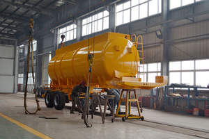 Semi-<span class=keywords><strong>remorque</strong></span> aspiratrice de feuilles et d'eaux usées à 2 essieux de haute qualité, camion d'aspiration des excréments - Product Image 3