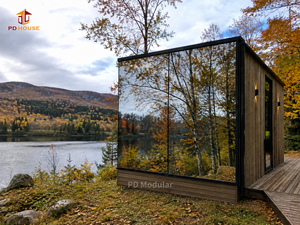 Villa modulaire <span class=keywords><strong>de</strong></span> luxe légère avec façade entièrement vitrée pour l'hébergement touristique dans les zones panoramiques - Product Image 2