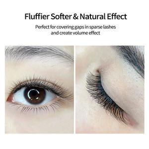 ขนตา<span class=keywords><strong>ปลอม</strong></span>แบบพัด 4D รุ่น Clover Fan YY/VW ขนาด 0.07 มม. ยอดนิยม ให้ความหนาแบบวอลลุ่ม สีดำด้าน  แบบถาด - Product Image 2